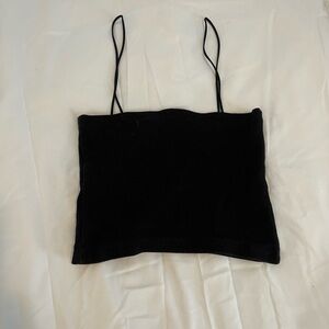 Zara Black Crop Top Size Large